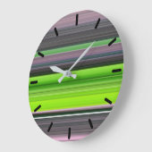 Abstracte #1: Limoen en grijs Grote Klok (Hoek)