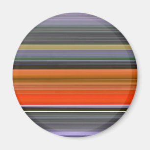 Abstracte #1: Oranje en grijs Magneet