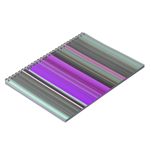 Abstracte #1: Paars en grijs Notitieboek (Linkerzijde)