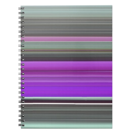 Abstracte #1: Paars en grijs Notitieboek (Voorkant)