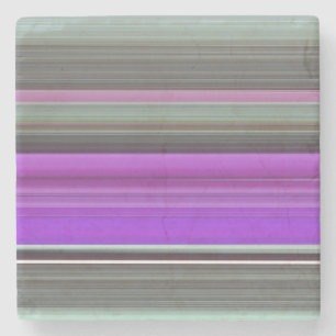 Abstracte #1: Paars en grijs Stenen Onderzetter