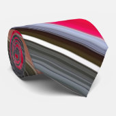 Abstracte #1: Rood en grijs Stropdas (Opgerold)
