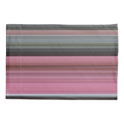 Abstracte #1: Roze en grijs Kussensloop (Achterkant)