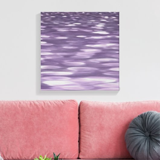 Abstracte #1: Ultra Violet Shimmer Canvas Afdruk (Insitu (Woonkamer))