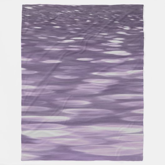 Abstracte #1: Ultra Violet Shimmer Fleece Deken (Voorkant)