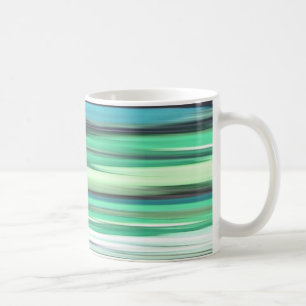 Abstracte #2: Aqua blue green blur Koffiemok