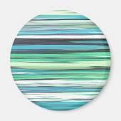 Abstracte #2: Aqua blue green blur Magneet (Voorkant)