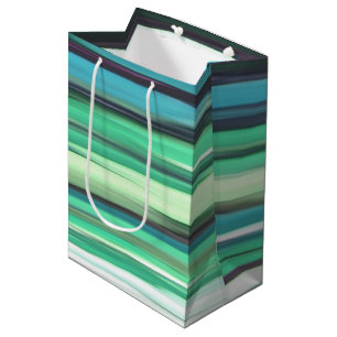 Abstracte #2: Aqua blue green blur Medium Cadeauzakje