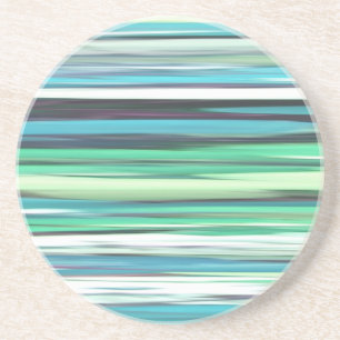 Abstracte #2: Aqua blue green blur Zandsteen Onderzetter