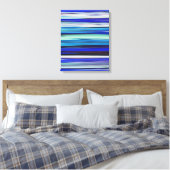 Abstracte #2: Blauwe vervaging Canvas Afdruk (Insitu (Slaapkamer))