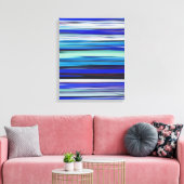 Abstracte #2: Blauwe vervaging Canvas Afdruk (Insitu (Woonkamer))