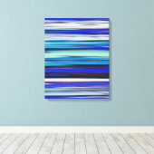Abstracte #2: Blauwe vervaging Canvas Afdruk (Insitu (Houten vloer))