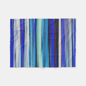 Abstracte #2: Blauwe vervaging Fleece Deken (Voorkant (Horizontaal))