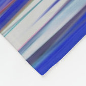 Abstracte #2: Blauwe vervaging Fleece Deken (Hoek)