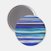 Abstracte #2: Blauwe vervaging Magneet (Voorkant / Achterkant)