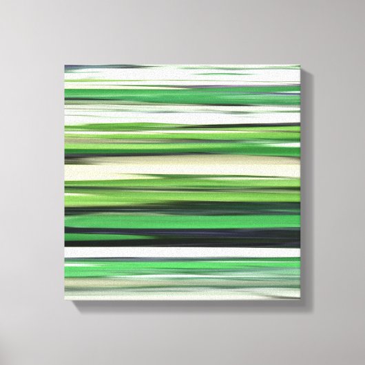 Abstracte #2: Groene vervaging Canvas Afdruk (Voorkant)