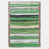Abstracte #2: Groene vervaging Deken (Voorkant Verticaal)