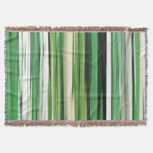 Abstracte #2: Groene vervaging Deken (Voorkant)