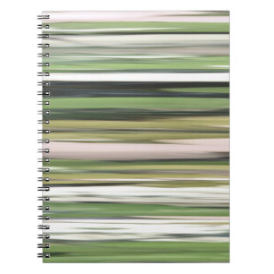 Abstracte #2: Olijfgroene blauwvis Notitieboek