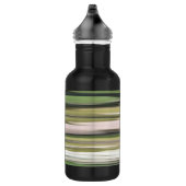 Abstracte #2: Olijfgroene blauwvis Waterfles (Rechts)