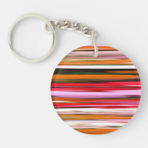 Abstracte #2: Oranje vervaging Sleutelhanger