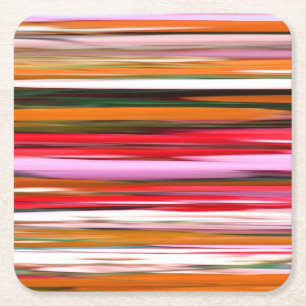 Abstracte #2: Oranje vervaging Vierkante Kartonnen Onderzetter
