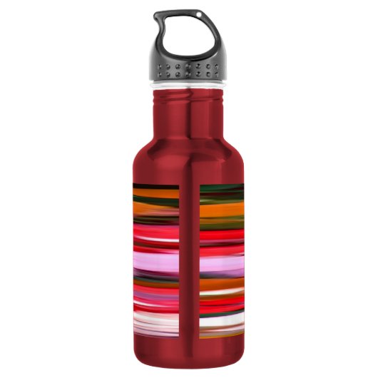 Abstracte #2: Oranje vervaging Waterfles (Achterkant)