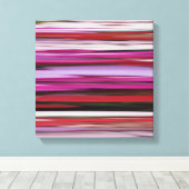 Abstracte #2: Rode vervaging Canvas Afdruk (Insitu (Houten vloer))