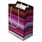 Abstracte #2: Rode vervaging Medium Cadeauzakje (Achterkant Gekanteld)