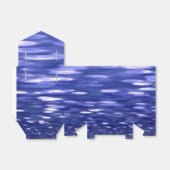 Abstracte #3: Blauwe shimmer Bedankdoosjes (Uitgevouwen)