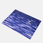 Abstracte #3: Blauwe shimmer Deurmat (Schuin)