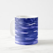 Abstracte #3: Blauwe shimmer Koffiemok (Voorkant links)