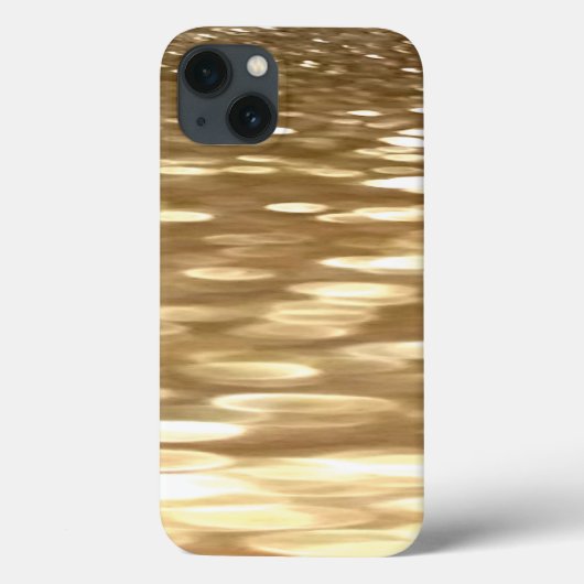 Abstracte #3: Gold shimmer Hoesje-Mate iPhone Case (Achterkant)