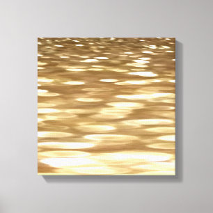 Abstracte #3: Goudsher Canvas Afdruk