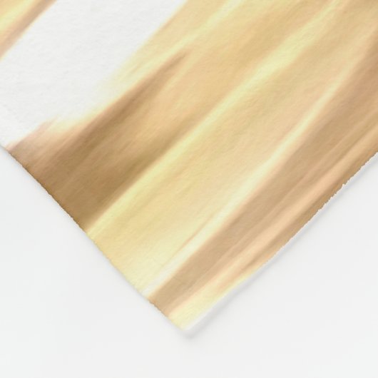 Abstracte #3: Goudsher Fleece Deken (Hoek)