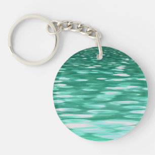 Abstracte #3: Groene Shimmer Sleutelhanger