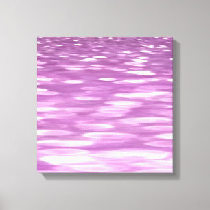 Abstracte #3: Lila Shimmer Canvas Afdruk