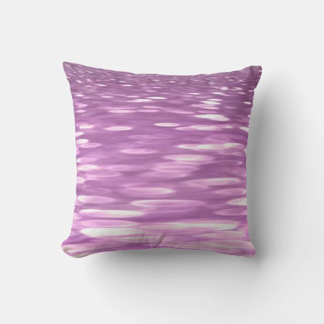 Abstracte #3: Lila Shimmer Kussen (Voorkant)