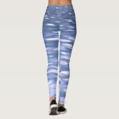 Abstracte #3: Powder blue shimmer Leggings (Achterkant)