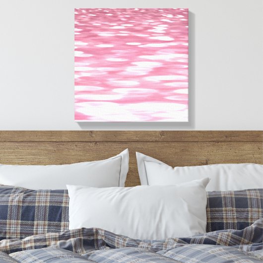 Abstracte #3: Roze shimmer Canvas Afdruk (Insitu (Slaapkamer))