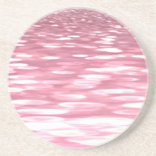 Abstracte #3: Roze shimmer Zandsteen Onderzetter