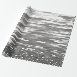 Abstracte #3: Zilver grijze shimmer Cadeaupapier