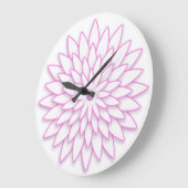 Abstracte 3D-bloem. Grote Klok (Hoek)