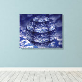 Abstracte 3D-cloud Canvas Afdruk (Insitu (Houten vloer))