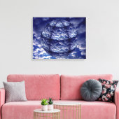Abstracte 3D-cloud Canvas Afdruk (Insitu (Woonkamer))