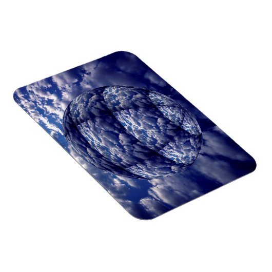 Abstracte 3D-cloud Magneet (Rechterzijde)