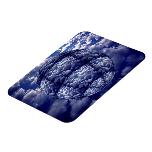 Abstracte 3D-cloud Magneet (Linkerzijde)