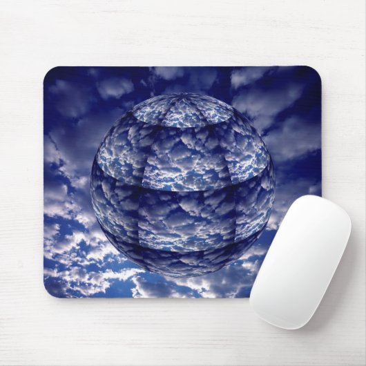 Abstracte 3D-cloud Muismat (Met muis)