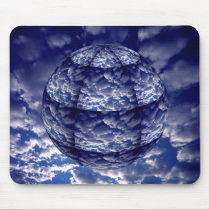 Abstracte 3D-cloud Muismat