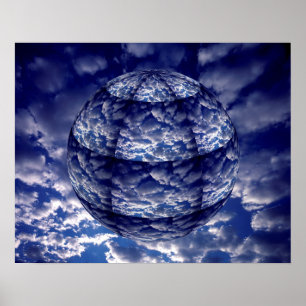 Abstracte 3D-cloud Poster